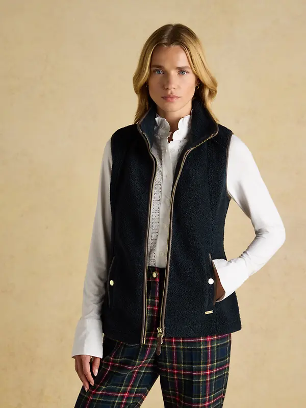 Joules Women's Borg Heritage Fleece Gilet - Navy Image 6