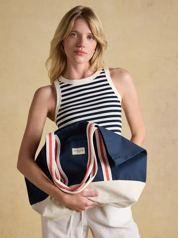 Joules Women's Promenade Canvas Tote Bag - Navy Image 4