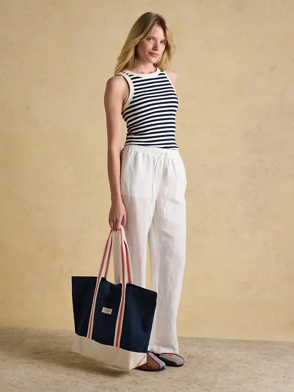 Joules Women's Promenade Canvas Tote Bag - Navy Image 5