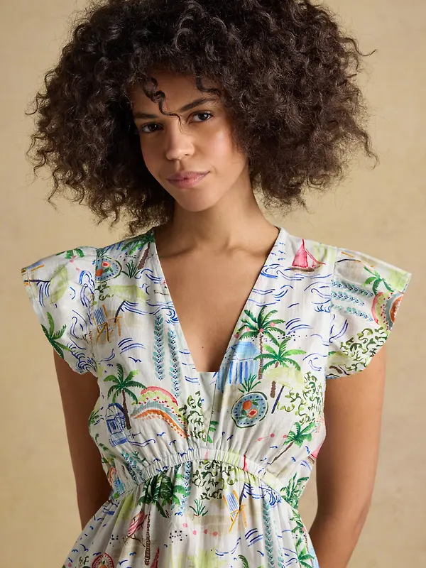 Joules Women's Winnie Dress - Multi/White Image 5