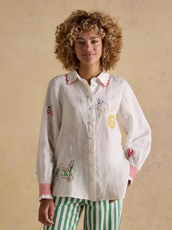 Joules Women's Orla Shirt - White Image 2