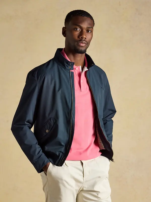 Joules Men's Harrington Jacket - Navy Image 7