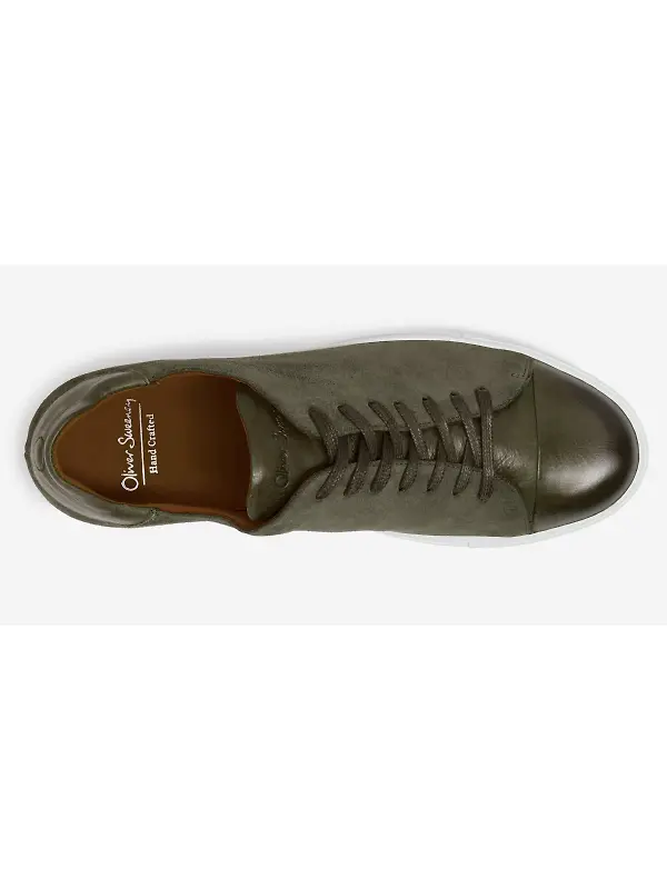 Oliver Sweeney Men's Ossos Contrast Trainers - Khaki Image 4