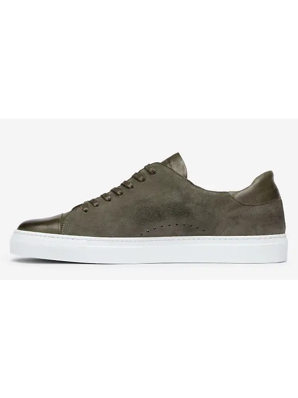 Oliver Sweeney Men's Ossos Contrast Trainers - Khaki Image 5