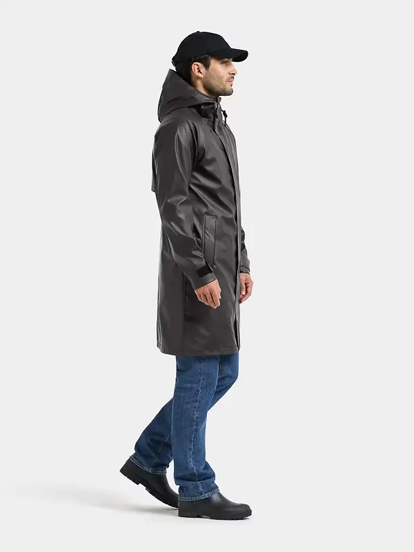 Didriksons Men's Noah Galon Waterproof Parka - Black Image 6