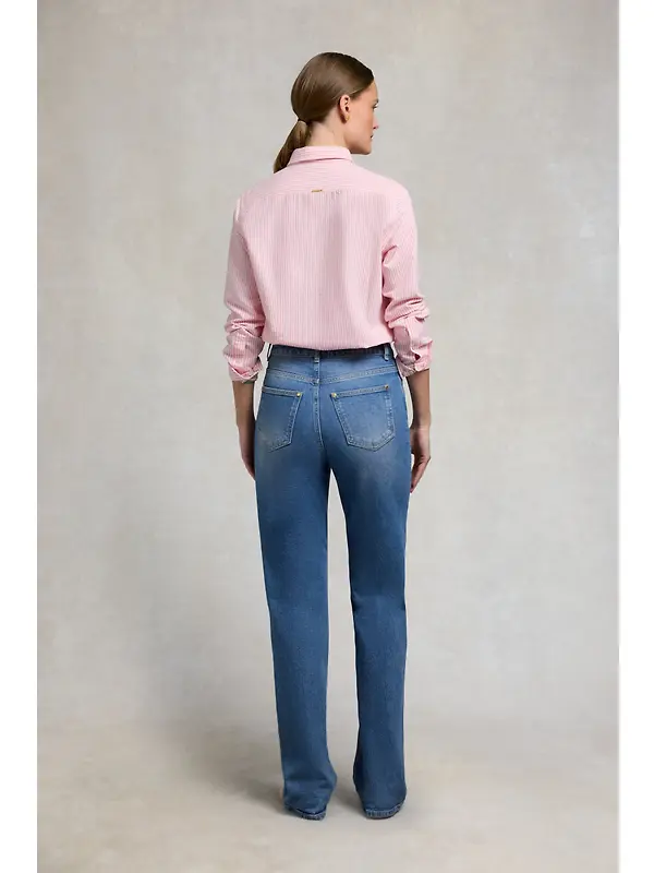 Holland Cooper Women's Oxford Shirt - City Pink Stripe Image 4