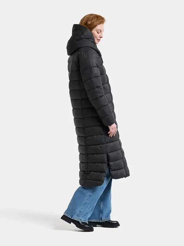 Didriksons Women's Stella Parka Long  - Black Image 6