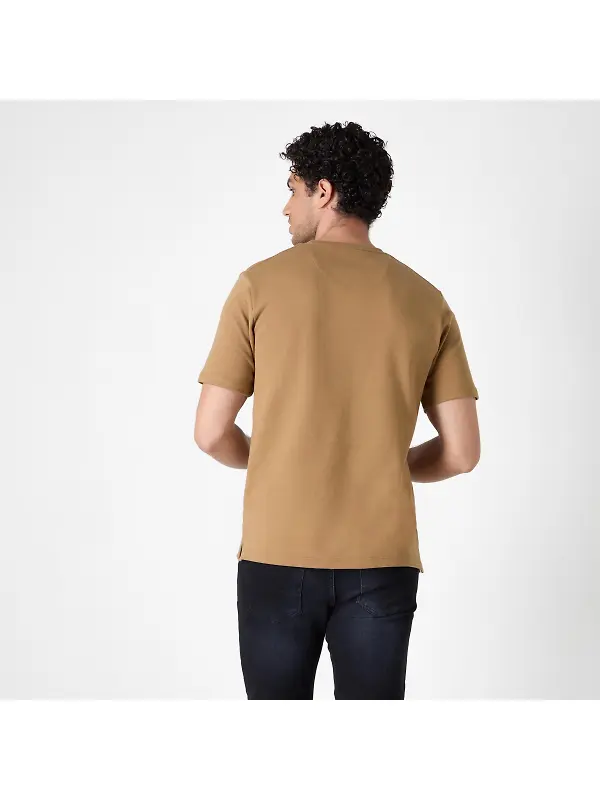 Oliver Sweeney Men's Palmela Jersey Cotton T-Shirt - Camel Image 6