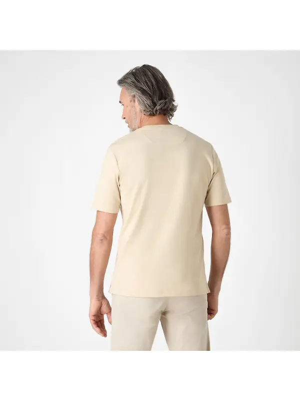 Oliver Sweeney Men's Palmela Jersey Cotton T-Shirt - Stone Image 6