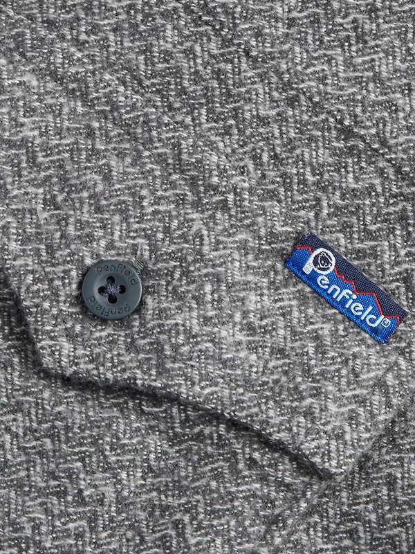 Penfield Men's Brushed Textured Overshirt - Mid Grey Heather Image 7