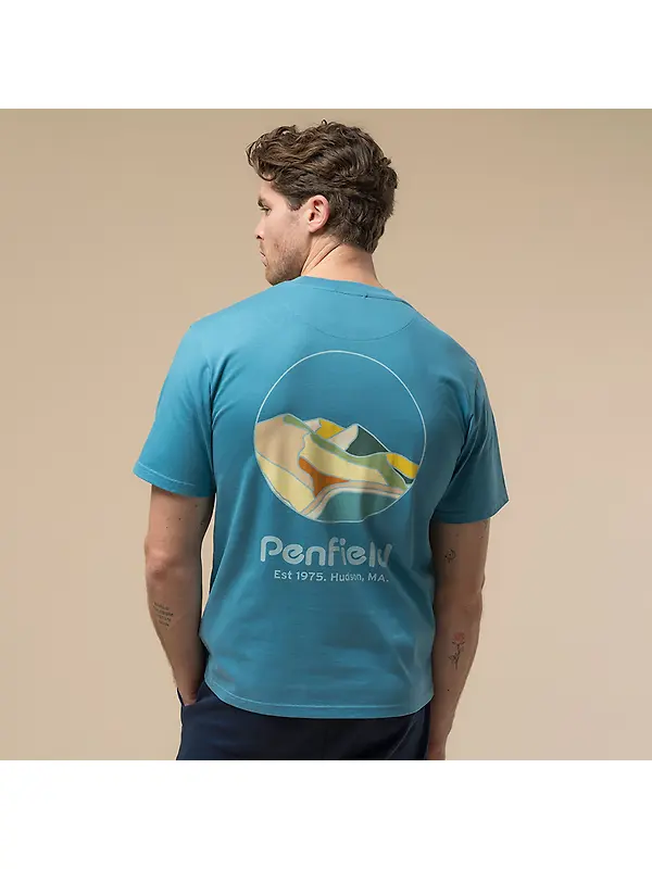 Penfield Men's Circle Landscape T-Shirt - Niagara Image 6
