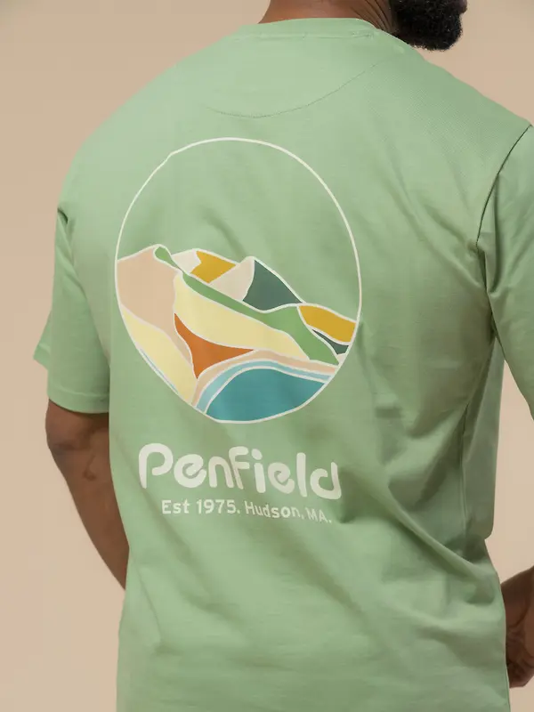 Penfield Men's Circle Landscape T-Shirt - Mistletoe Image 6
