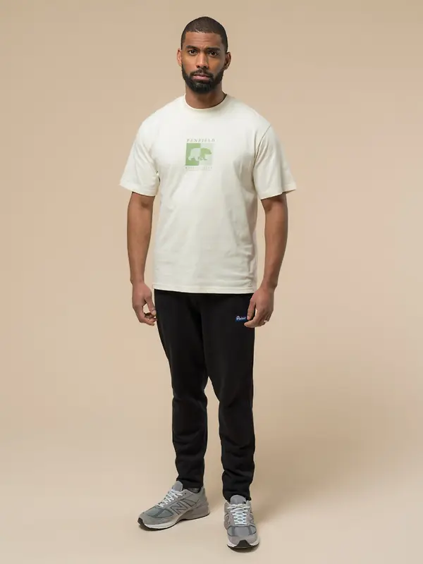 Penfield Men's Contrast Stripe Bear T-Shirt - Vanilla Image 5