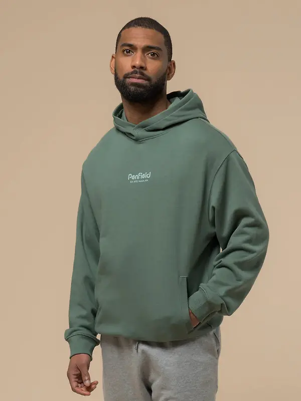 Penfield Men's Circle Landscape Hoodie - Dark Forest Image 3
