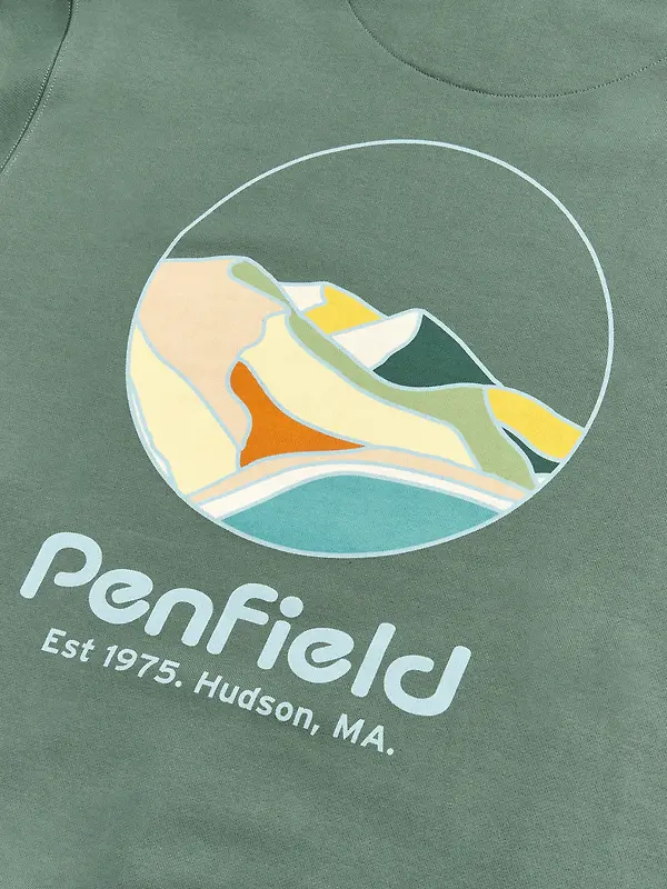Penfield Men's Circle Landscape Hoodie - Dark Forest Image 11