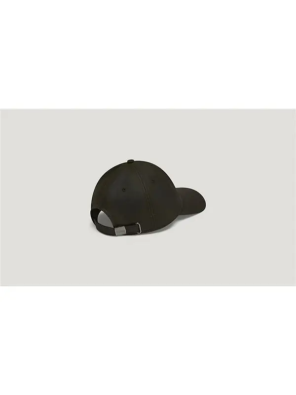 Belstaff Waxed Cotton Phoenix Patch Cap - Faded Olive Image 5