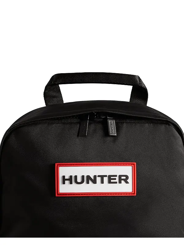 Hunter Original Small Nylon Backpack - Black Image 5
