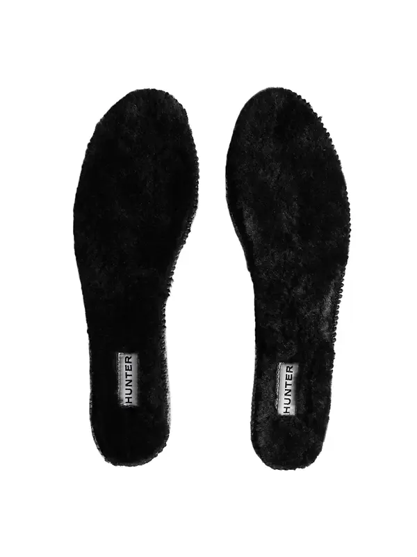 Hunter Luxury Shearling Insoles - Black Image 1