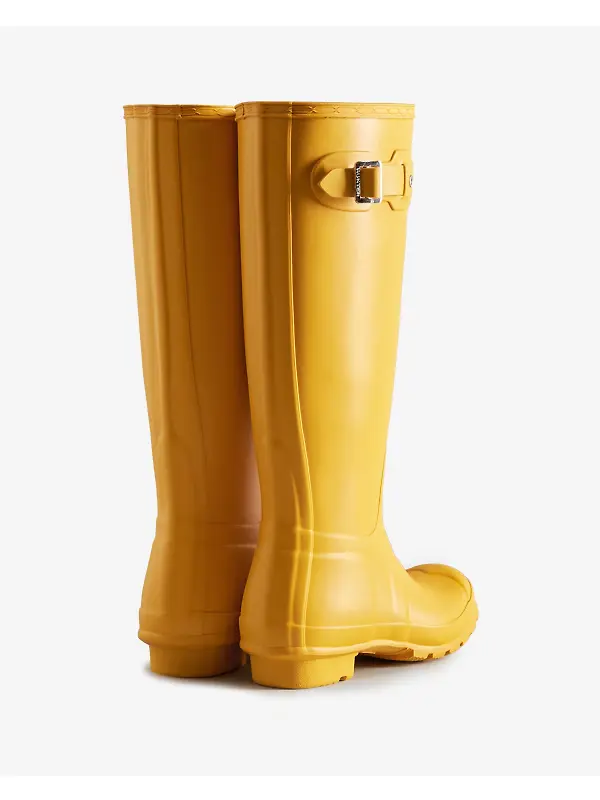 Hunter Women's Original Tall Wellington Boots - Yellow Image 3