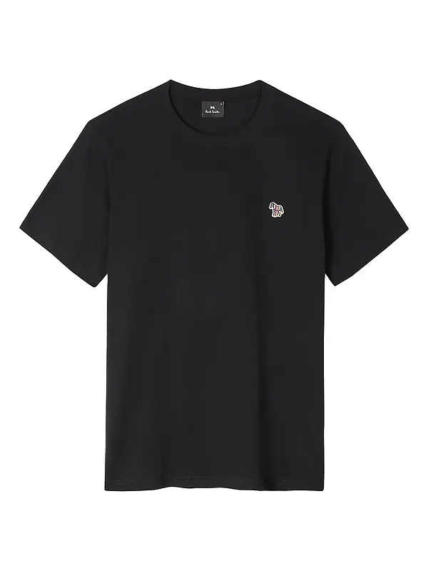 PS By Paul Smith Men's Cotton Zebra Logo T-Shirt - Black Image 1
