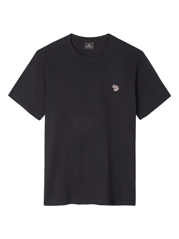 PS By Paul Smith Men's Cotton Zebra Logo T-Shirt - Navy Image 1