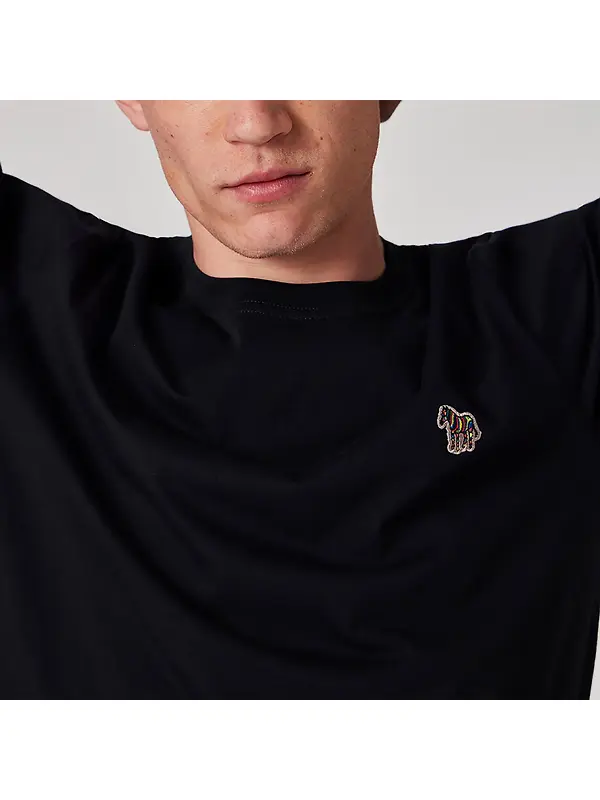 PS By Paul Smith Men's Cotton Zebra Logo T-Shirt - Navy Image 5