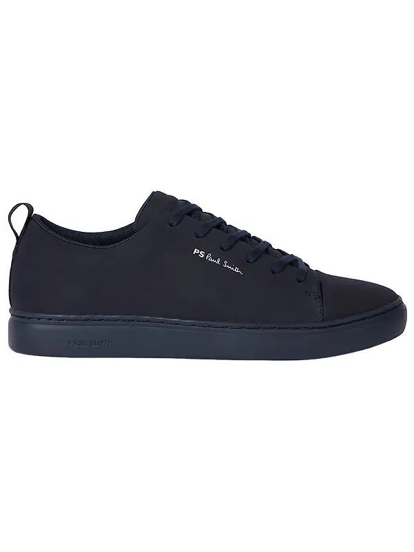 Product image of PS By Paul Smith Men's Lee Nubuck Leather Trainers - Navy Blue