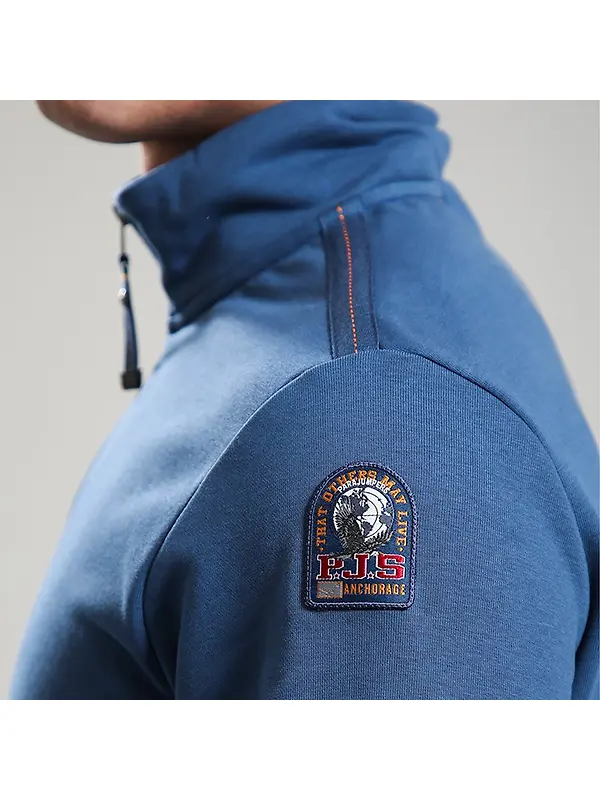 Parajumpers Men's Broad Peak Half-Zip Fleece - True Blue Image 5