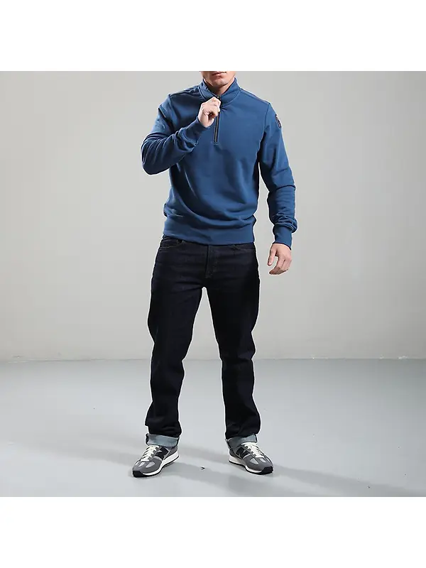 Parajumpers Men's Broad Peak Half-Zip Fleece - True Blue Image 6