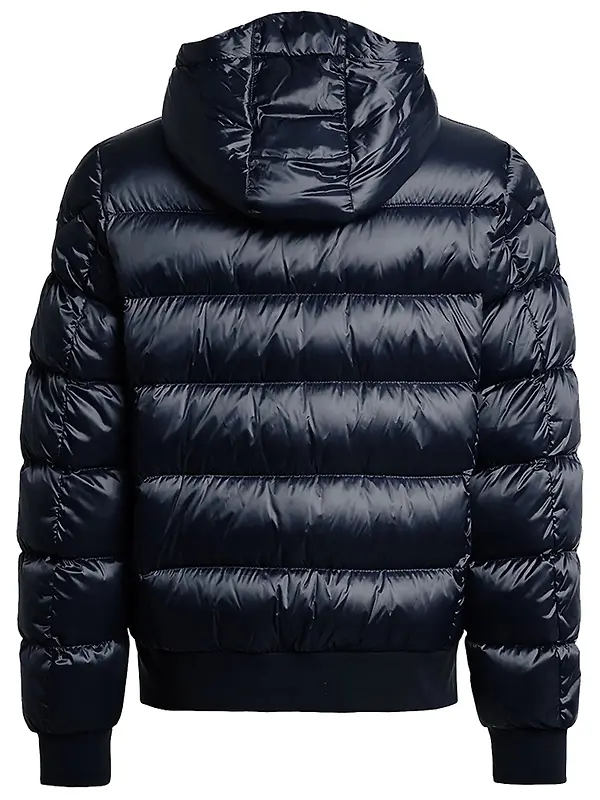 Parajumpers Men's Pharrell Hooded Down Bomber Jacket - Blue Navy Image 3