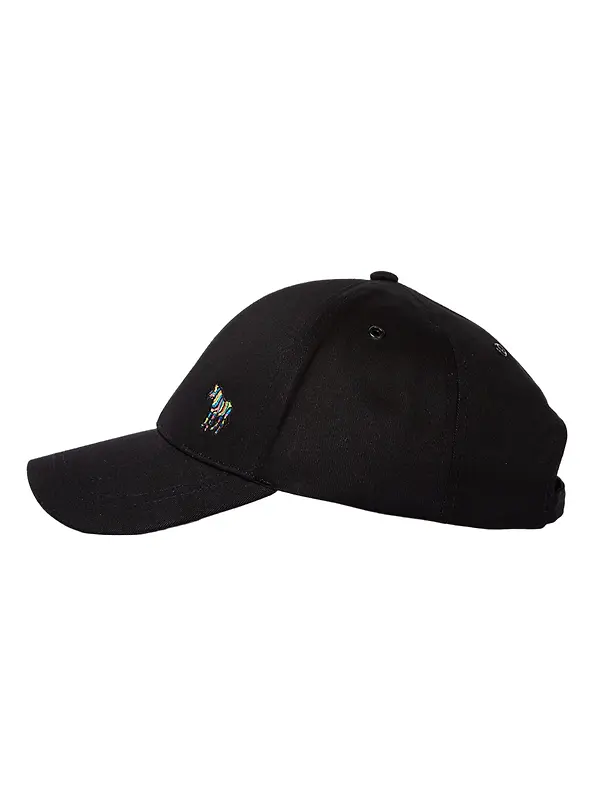 Product image of Paul Smith Men's Cotton Zebra Logo Baseball Cap - Black
