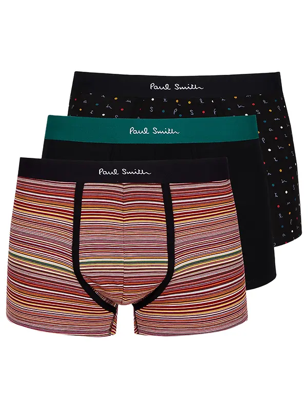 Product image of Paul Smith Men's Logo Mix Trunks - 3 Pack - Multicolour