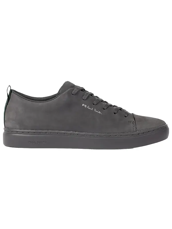 Product image of PS By Paul Smith Men's Lee Nubuck Leather Trainers - Grey