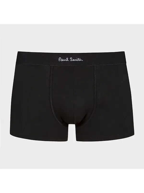 Paul Smith Men's Organic-Cotton Mixed Stripe 3 Pack Boxer Briefs - Black Image 6