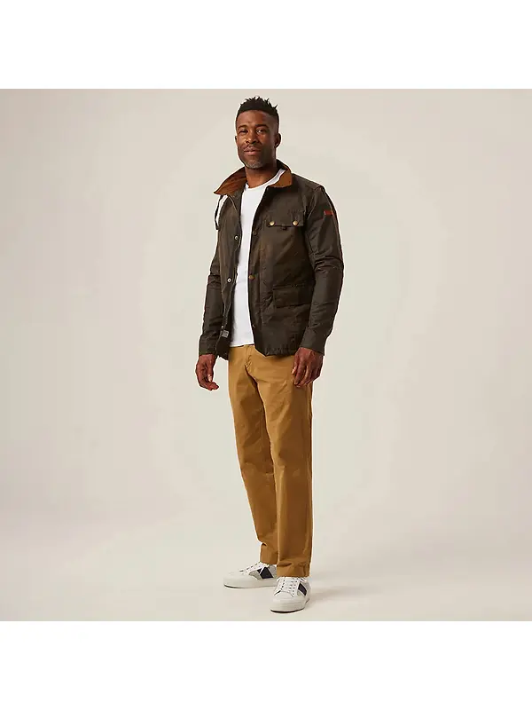 Peregrine Men’s Bexley Waxed Jacket - Brown Image 3