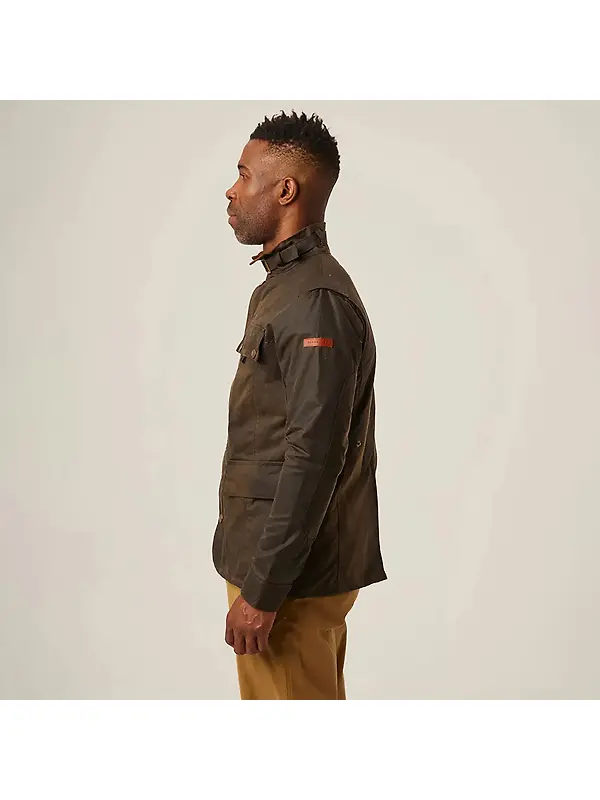 Peregrine Men’s Bexley Waxed Jacket - Brown Image 4