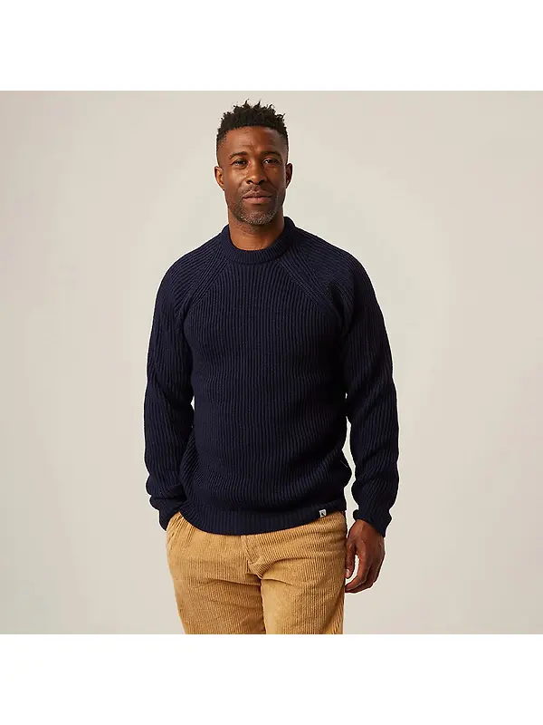 Peregrine Men's Ford Made In England Crew Jumper - Navy Image 2