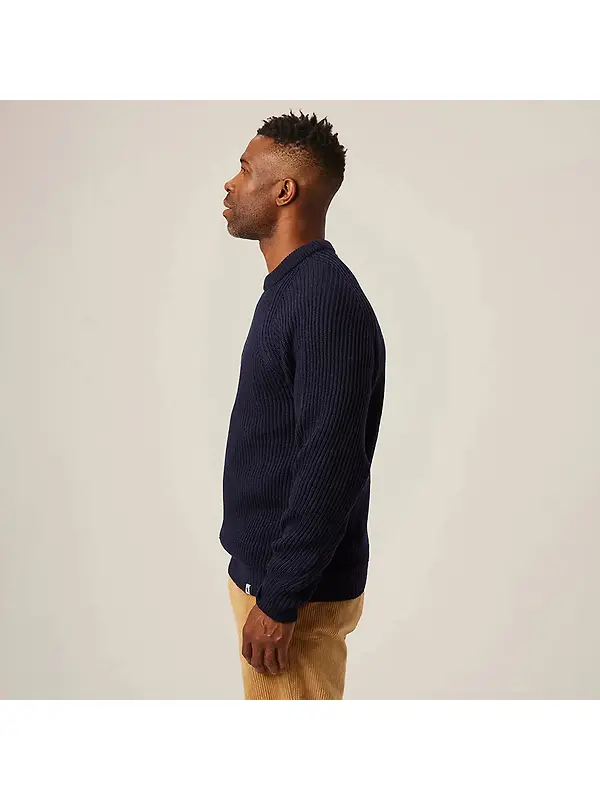 Peregrine Men's Ford Made In England Crew Jumper - Navy Image 4