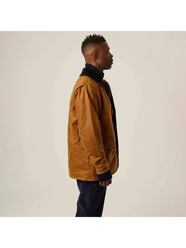 Peregrine Men's Wax Clifton Made In England Jacket - Mustard Image 5