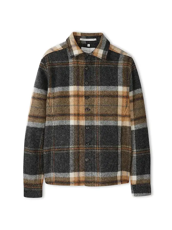 Peregrine Men's Wool Made In England Overshirt - Barney Image 1