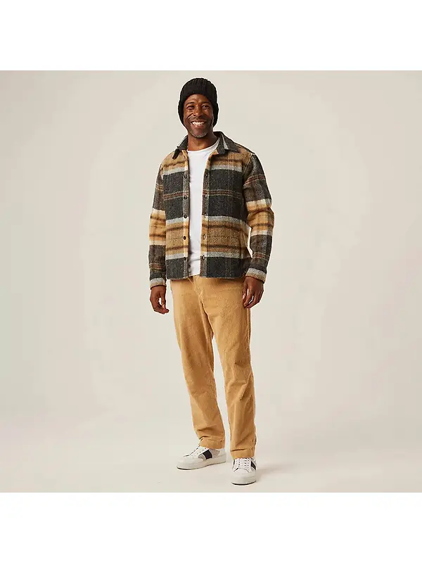 Peregrine Men's Wool Made In England Overshirt - Barney Image 3