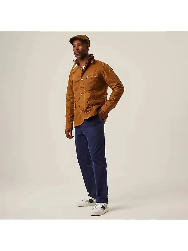 Peregrine Men's Bexley Waxed Jacket - Mustard Image 3