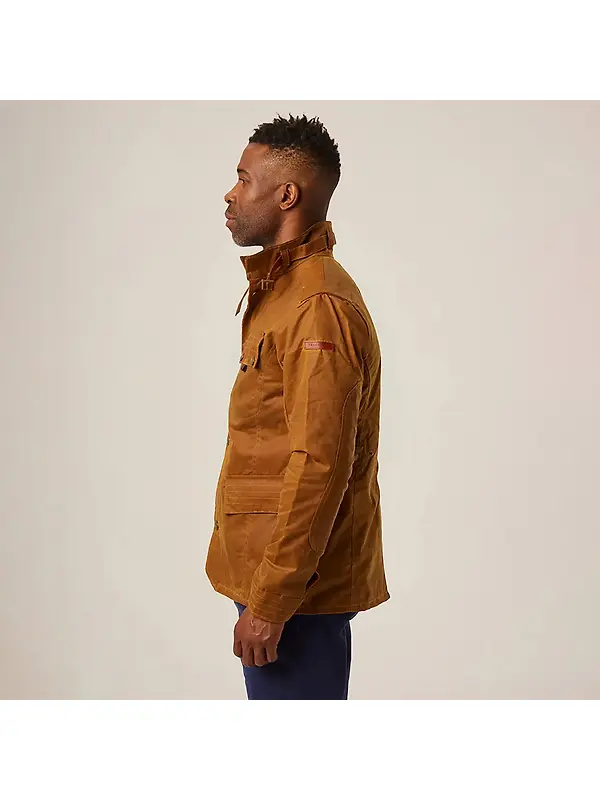 Peregrine Men's Bexley Waxed Jacket - Mustard Image 4
