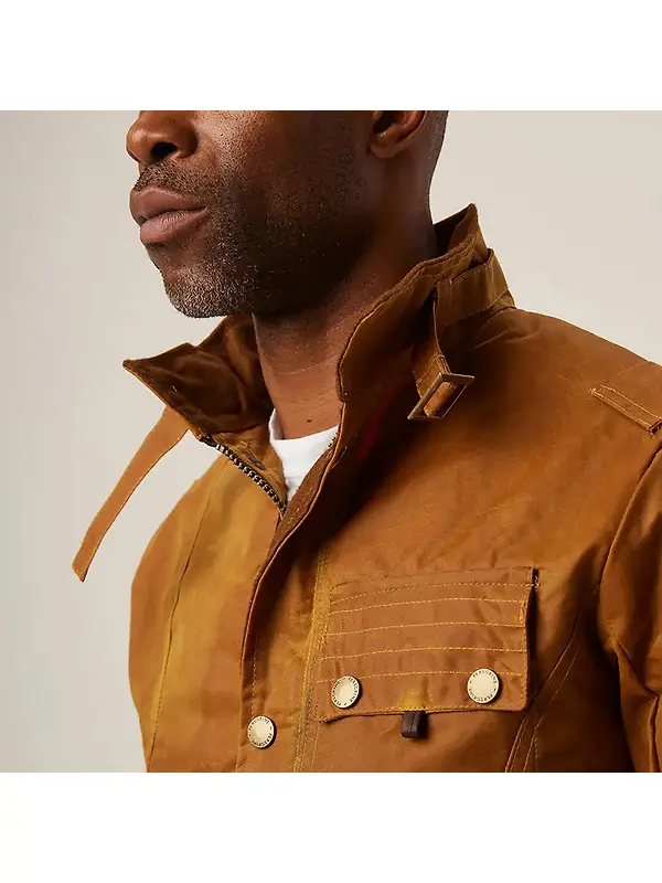 Peregrine Men's Bexley Waxed Jacket - Mustard Image 7