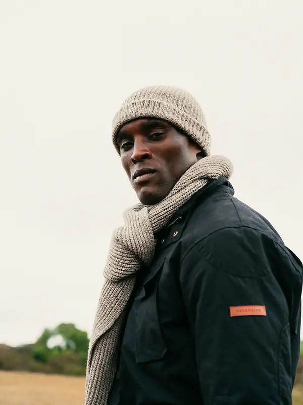 Peregrine Porter Ribbed Beanie - Oak Image 6
