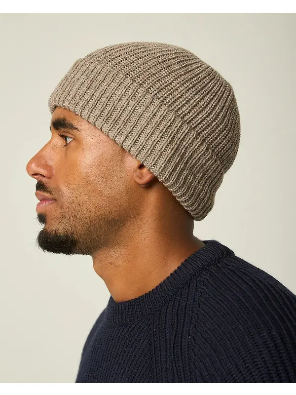 Peregrine Porter Ribbed Beanie - Oak Image 3