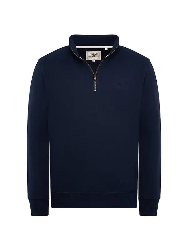 Holland Cooper Men's Quarter Zip Sweat - Ink Navy Image 1