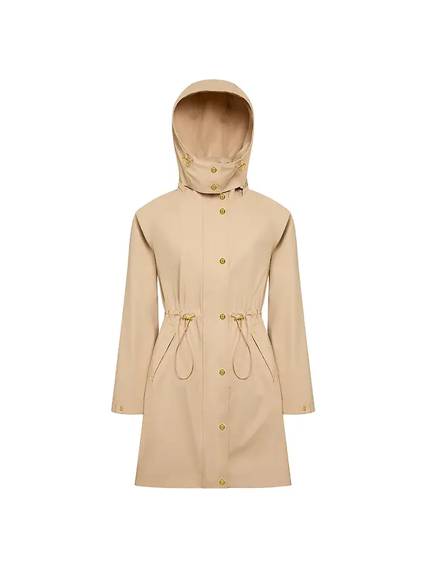 Holland Cooper Women's Chartwell Rain Parka - Sand Image 1