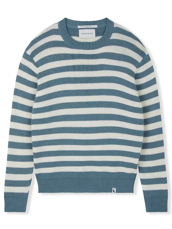 Peregrine Men's Richmond Sweater - Lovat/White Image 1