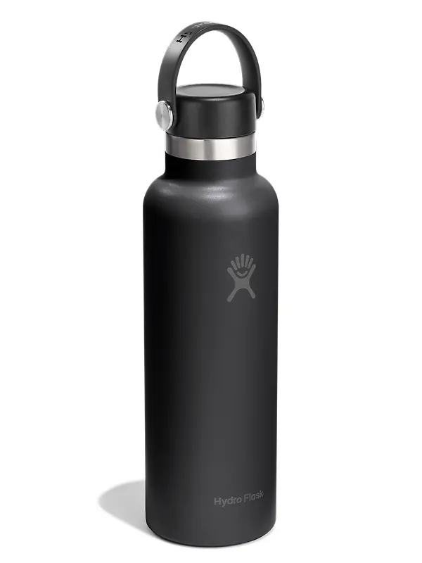 Hydro Flask 21oz (621ml) Standard Mouth Bottle - Black Image 2